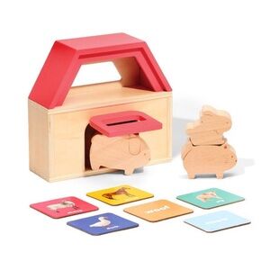 KIWICO NWT babble & speak wooden toy activity play center 10pc -6 month